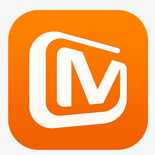 橙色渐变芒果tvlogo免抠