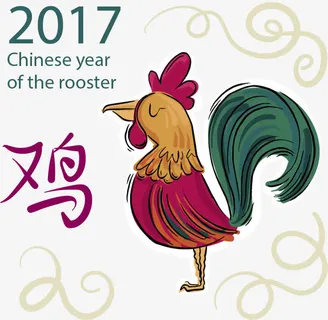 中国风公鸡免抠