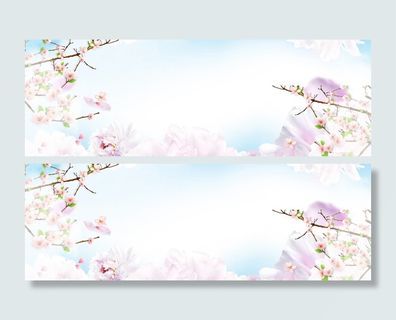 春季清新服装电商海报背景高清