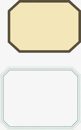 欧美斜线边框免抠