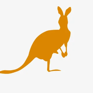 卡通袋鼠手绘免抠