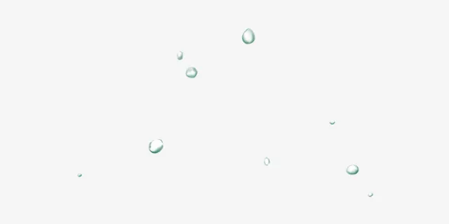 白色水滴美容装饰元素免抠