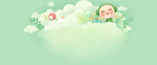 绿色清新banner背景高清