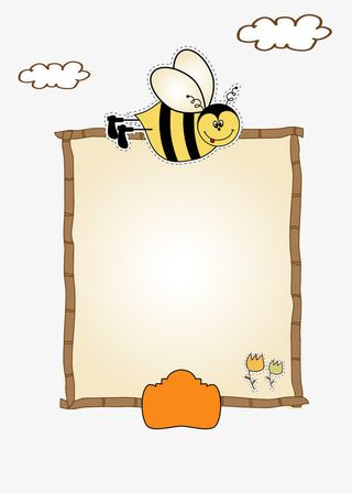 卡通动物页面边框装饰矢量图免抠