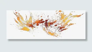 金黄烫金飞舞免抠