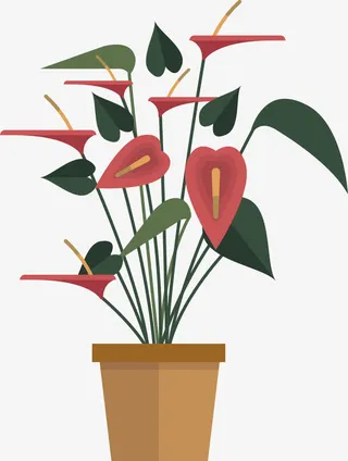 红色鲜花PNG下载免抠