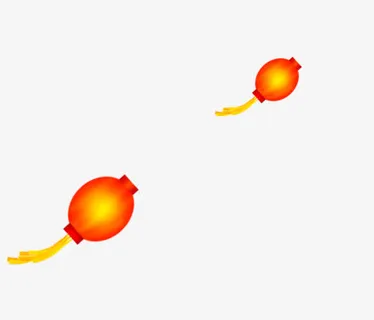 红色漂浮灯笼免抠