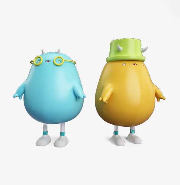 3D立体小公仔免抠