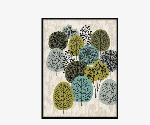 北欧简约风格装饰画免抠