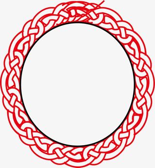 圆形的古典古风窗棂免抠