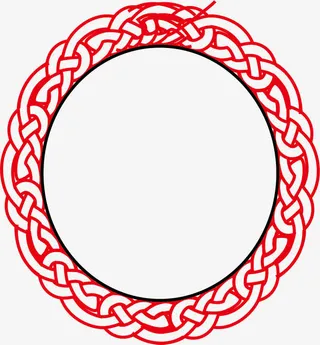 圆形的古典古风窗棂免抠