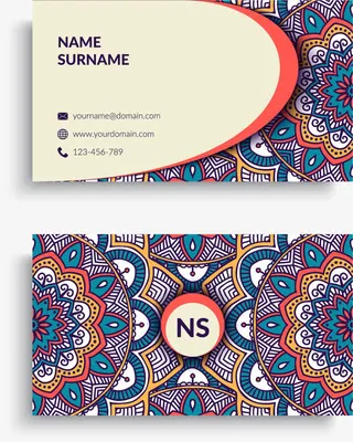 古典名片矢量图免抠