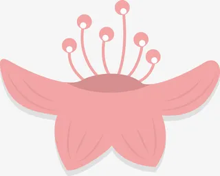 新年桃花古风桃花枝免抠