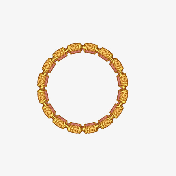 金色圆环免抠