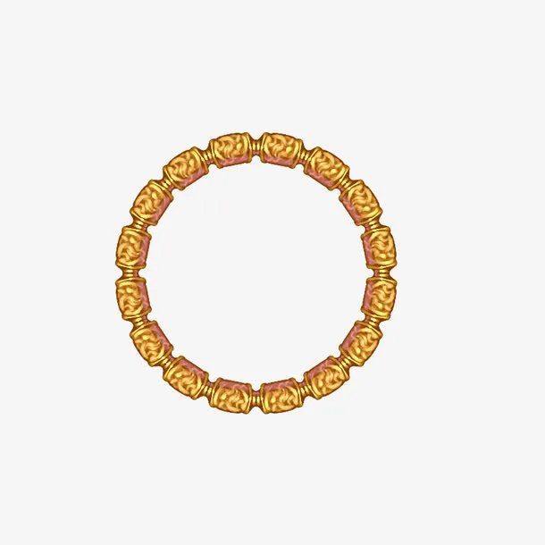 金色圆环免抠