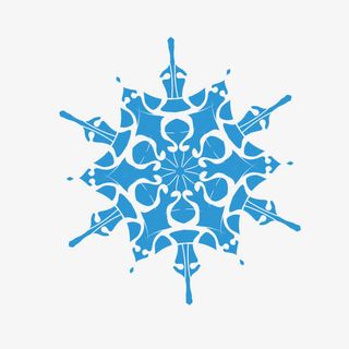 花纹底纹 雪花 装饰图案 淡蓝色免抠