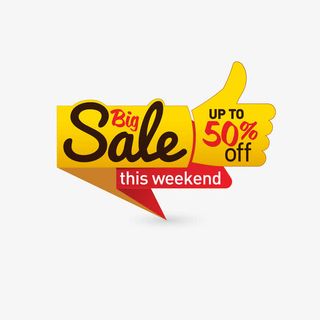 矢量装饰卡通扁平化第二件半价标免抠