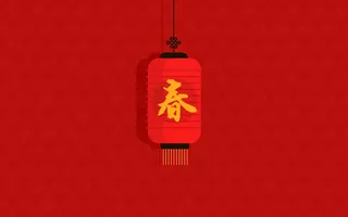 红色新春灯笼喜庆过年免抠