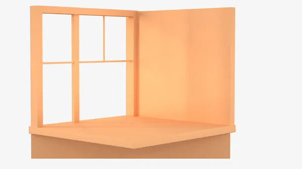 c4d立体桌面台子窗户免抠