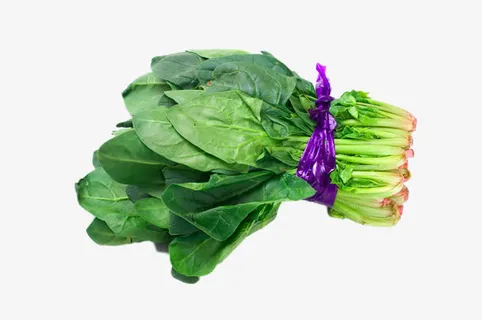 扎成一捆的菠菜免抠