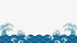 卡通浪花免抠手绘/卡通卡通元素