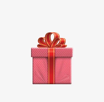 红色礼盒免抠