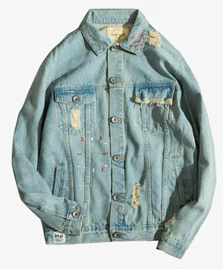 复古牛仔衣免抠