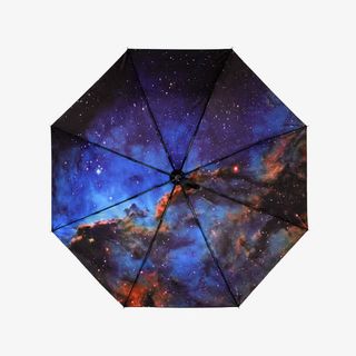 星空黑胶遮阳伞免抠
