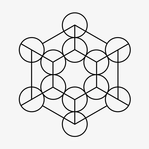 线性几何图案免抠