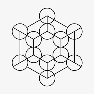 线性几何图案免抠