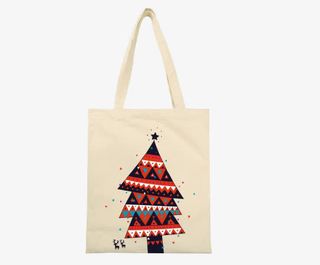 圣诞树装饰帆布袋免抠