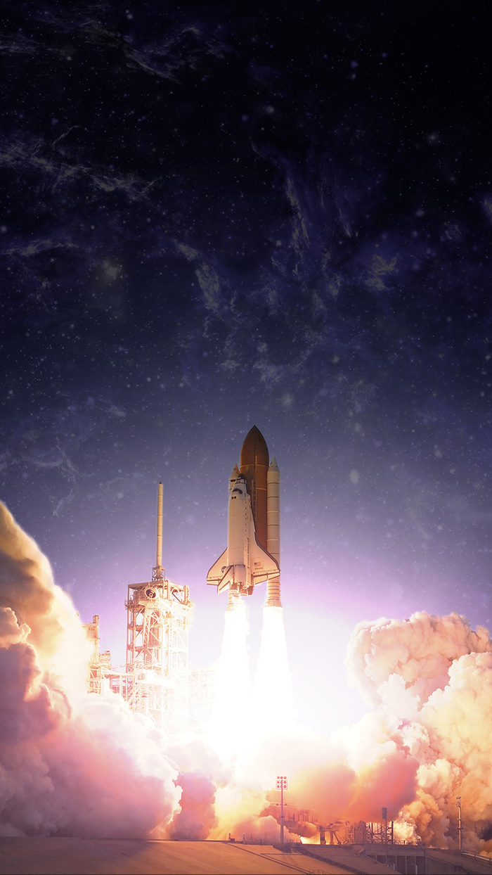 科技感火箭升空H5背景素材高清