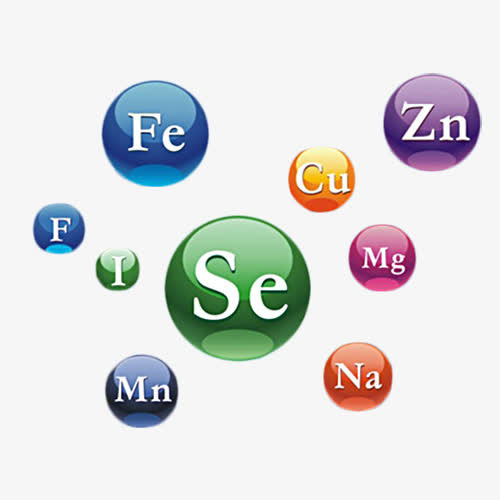 钙铁锌 微量元素符号免抠