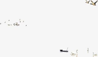 池塘峨眉山意境图片免抠