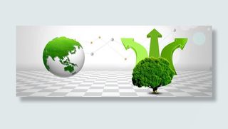 商务背景banner免抠