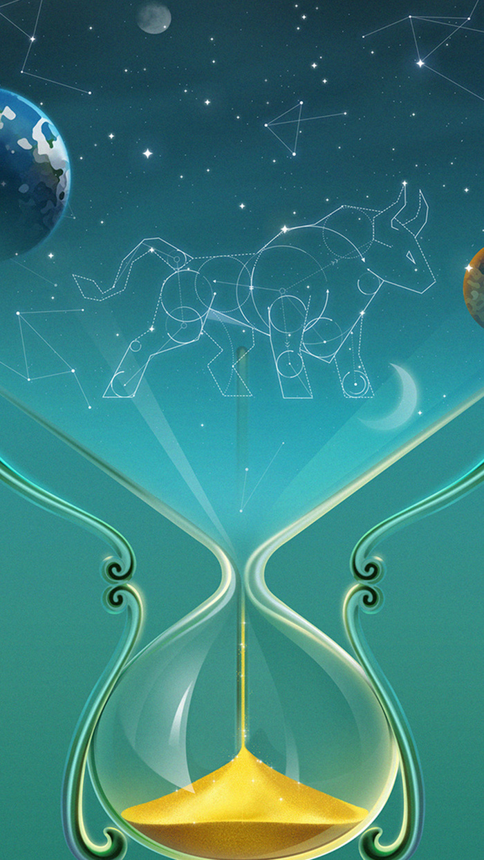 星座物语金牛座星空H5背景素材高清