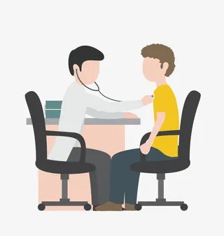 矢量医生会诊免抠