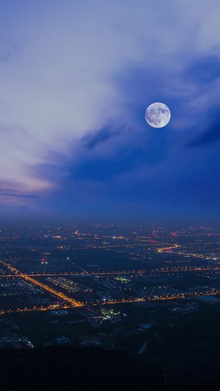 夜空城市大气背景高清