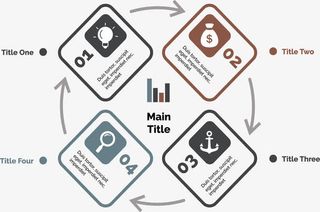 矩形边框流程图免抠