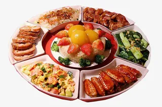 年夜饭团圆饭美食素材免抠