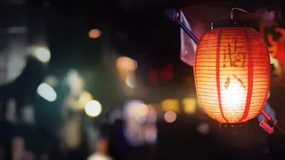 腊八节街边红色灯笼免抠