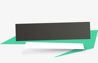 折纸风格对话框免抠