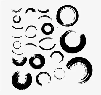 水墨圆免抠 水墨圆免抠