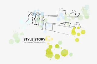 服装海报背景素材