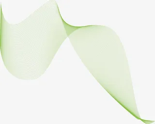 旋转绿色线条免抠