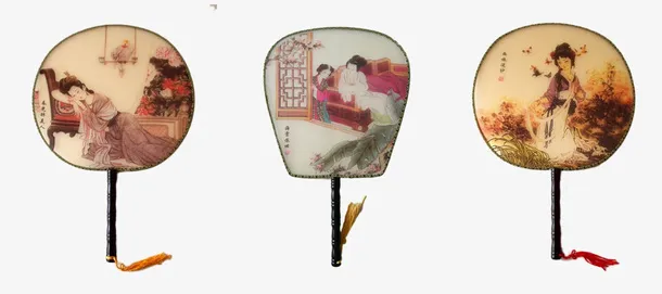古风扇子免抠素材图形免抠