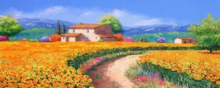 手绘油画插画背景图高清