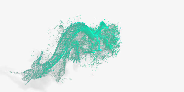 中国风科技巨龙粒子特效免抠