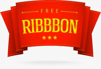 RIBBBON图标淘宝促销标签免抠