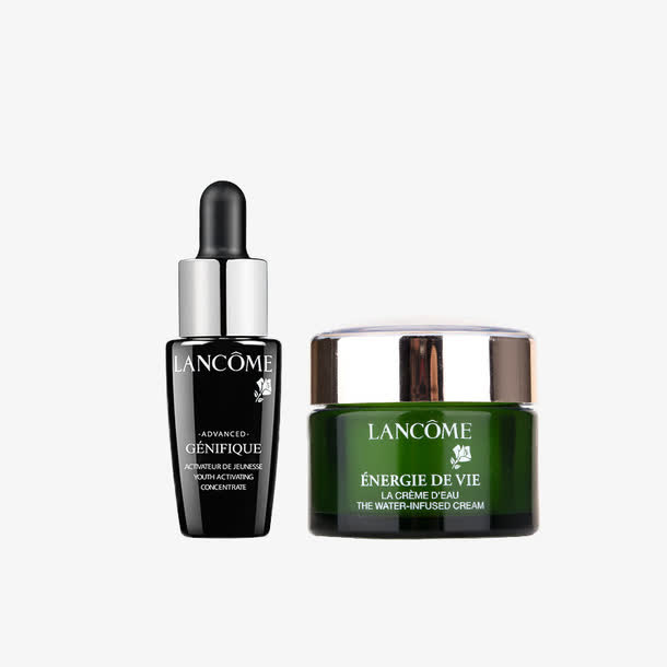 兰蔻肌底液+修护面霜免抠